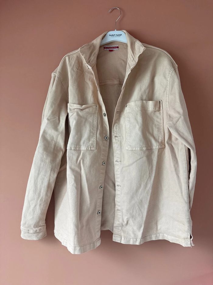 Veste en jean rose