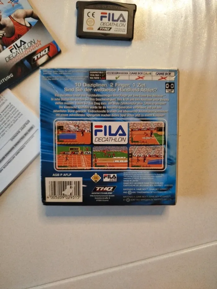 Game boy advance fila decathlon game gba Nintendo - photo numéro 3