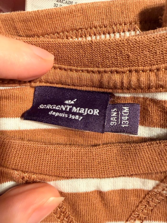 T-shirt manches longues rayures sergent major 9 ans - photo numéro 10