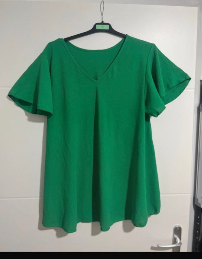 Haut femme - Haut col v - Green