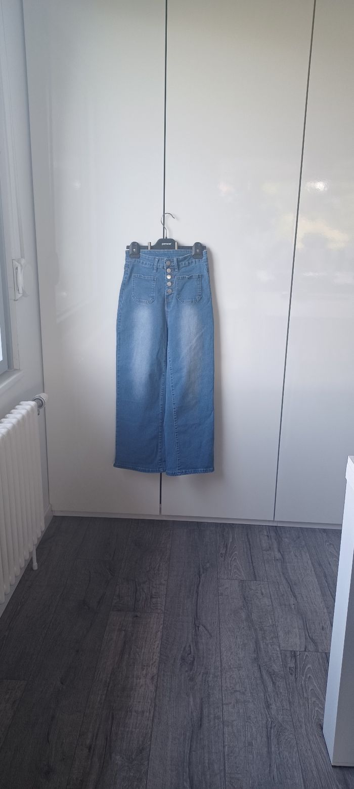 Pantalon femme jeans élastique taille s