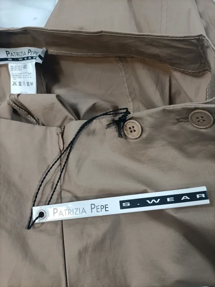 Pantalon évasé - palazzo beige - Patrizia Pepe  A064 - photo numéro 6