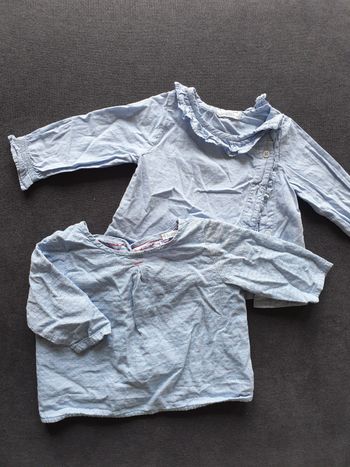 Lot de 2 chemisiers Bout'chou 6 mois