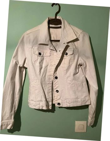 Veste en jean blanc OCCAZ Taille 36 / S