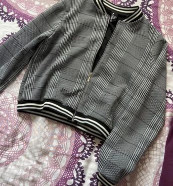 Veste enfant fille carreaux rayure