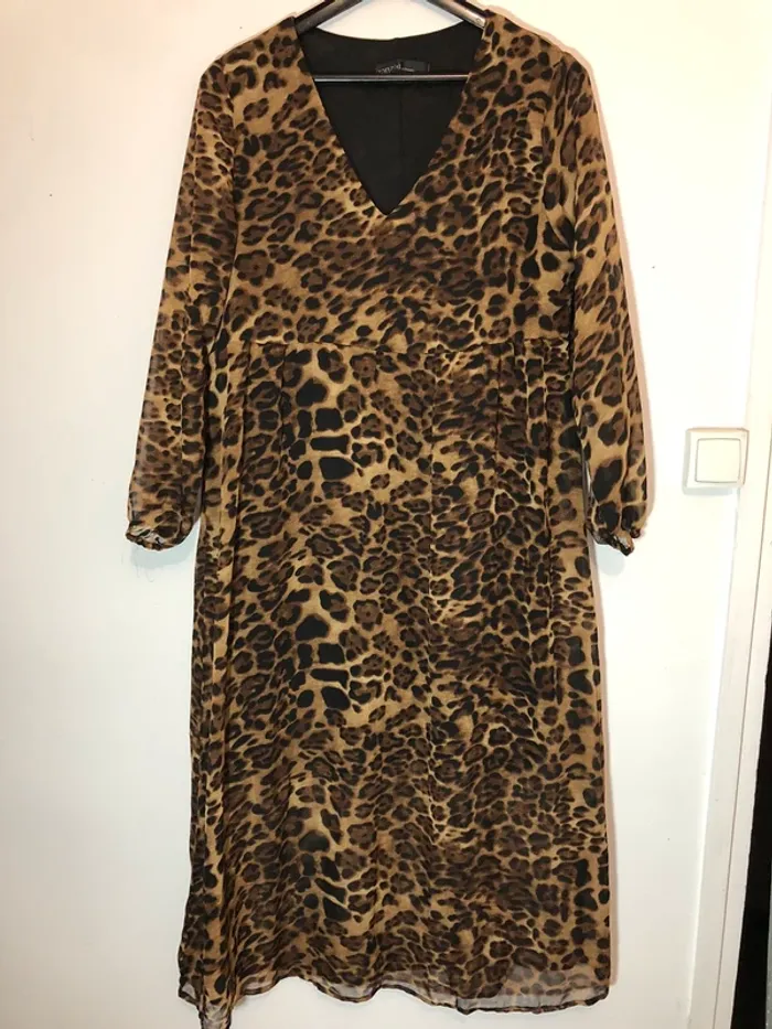Robe longue Léopard