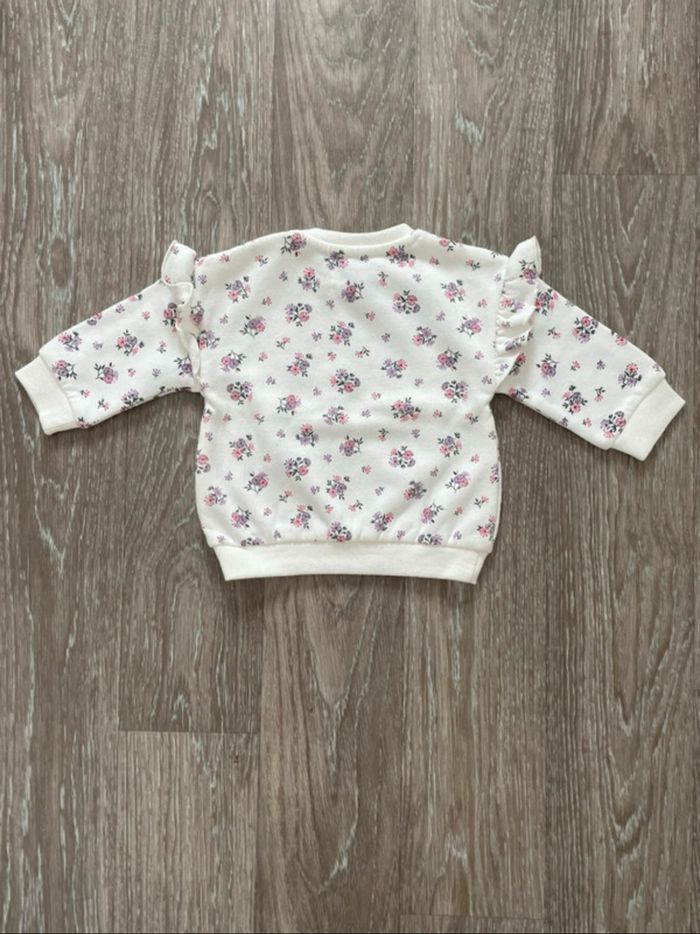 Pull blanc à fleurs Creeks 6 mois - photo numéro 2