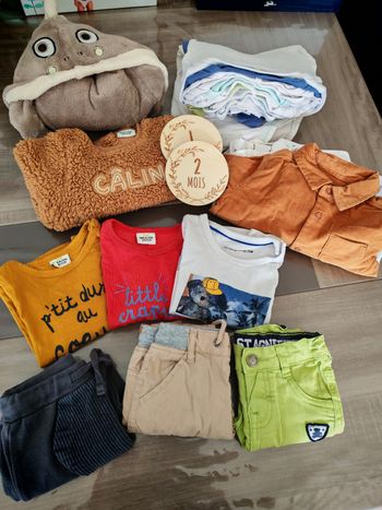 Lot de vêtements garçon en 12mois