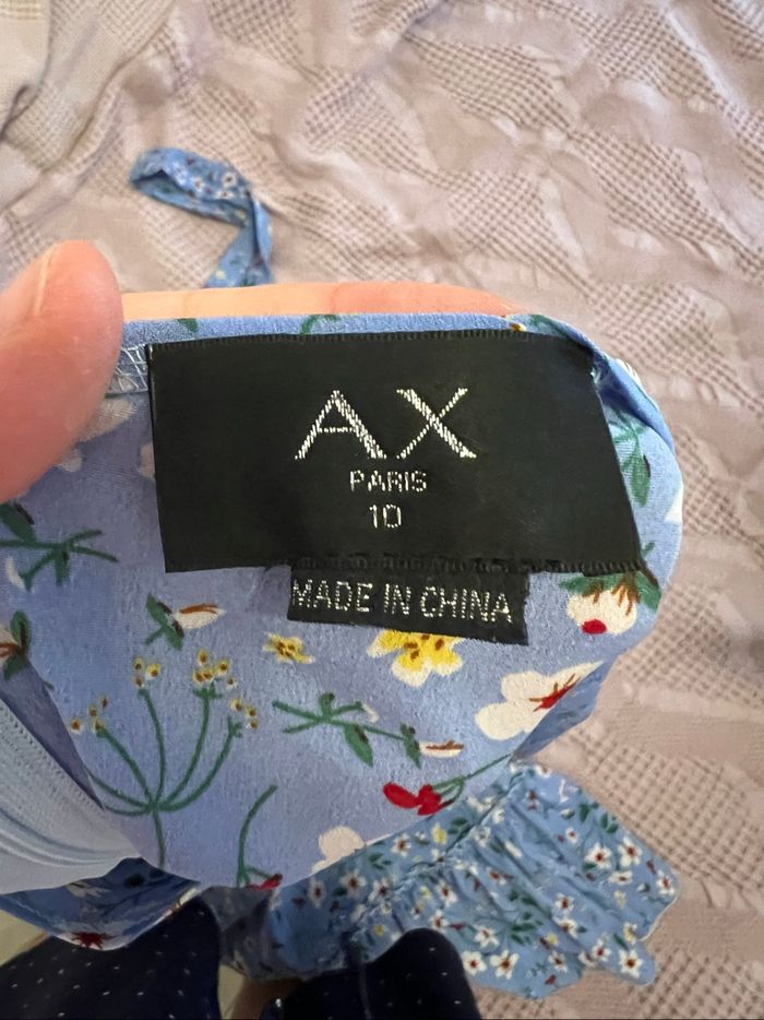 Robe d'été bleu multicolore - photo numéro 5