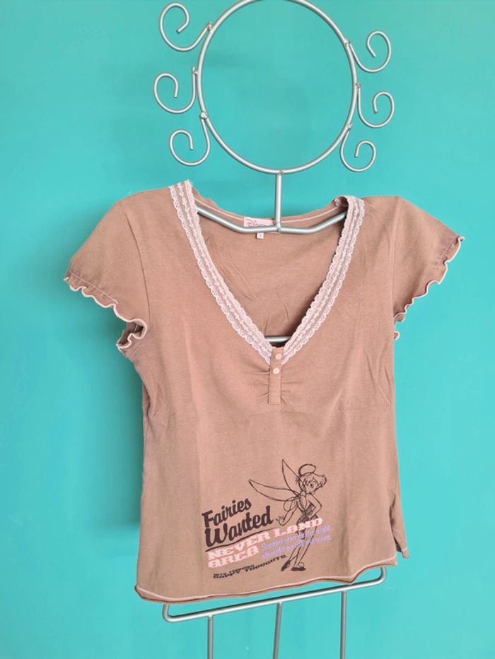 Tee-shirt Disney fée clochette Etam S - photo numéro 3