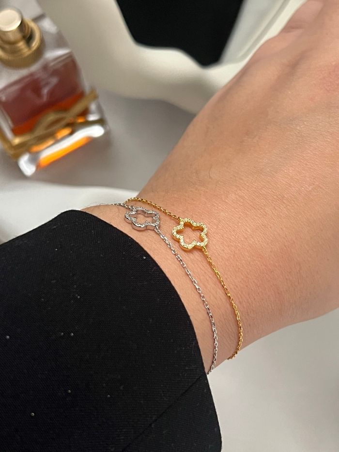 Bracelet en Argent 925 et placage Or 18k - photo numéro 3