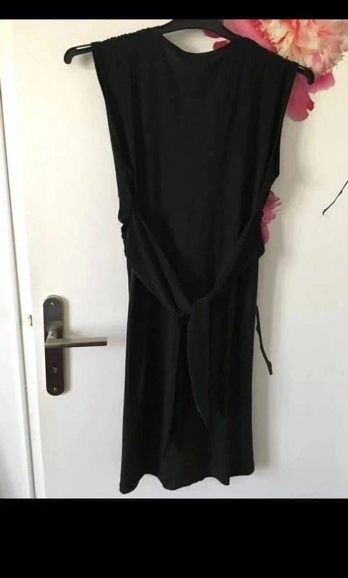 Robe noire de fête à strass - photo numéro 2