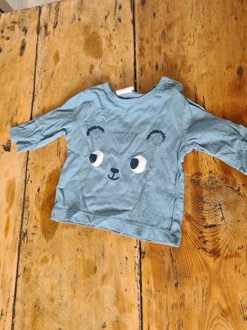 Lot de trois t-shirts manches longues en 1-3 mois