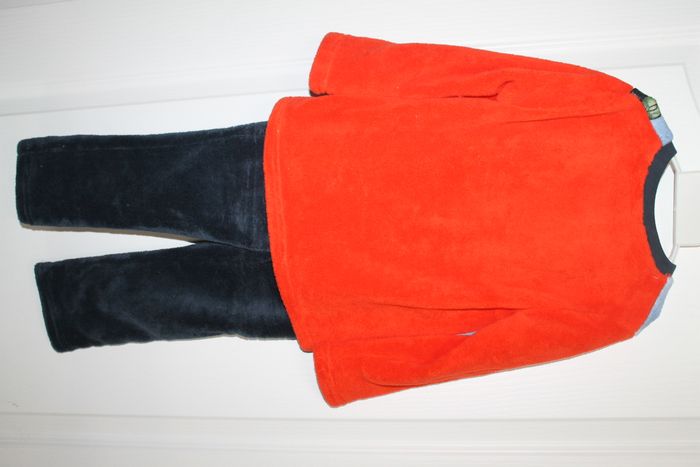 pyjama polaire avengers noir et rouge 4 ans - photo numéro 2