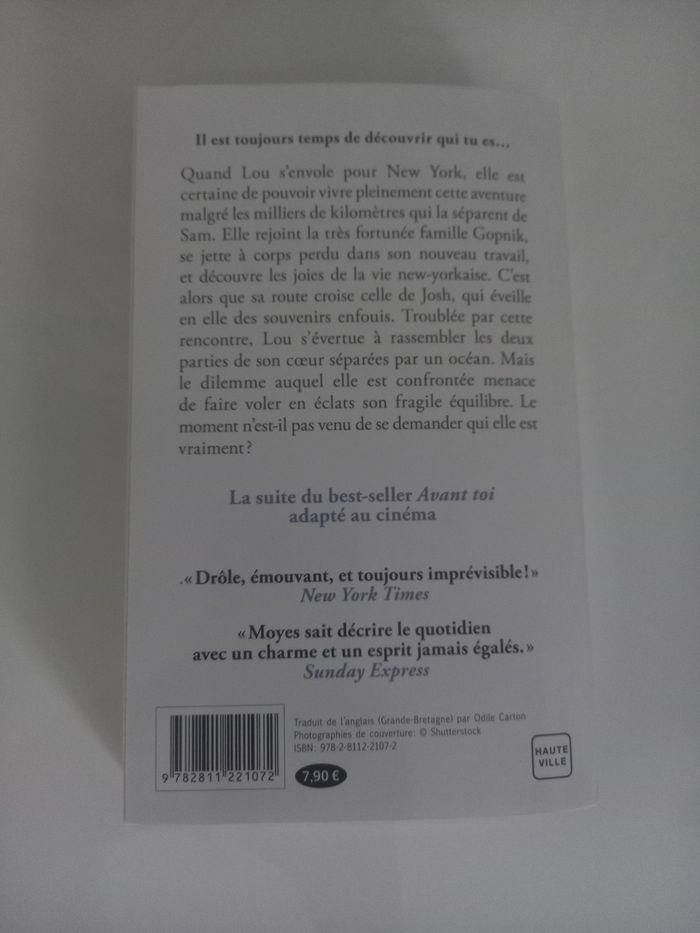 Lot de 3 romance Avant toi - photo numéro 4