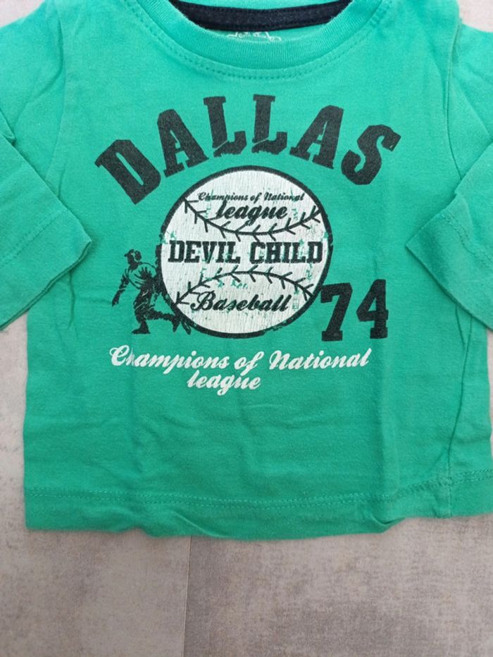 Tee shirt Dallas 3/6 mois - photo numéro 2