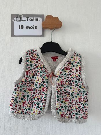 Gilet moumoute - taille 18 mois 🌸