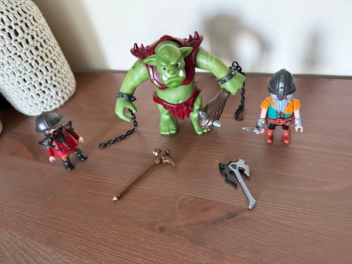 Soldats nains avec troll - Playmobil Knights 6004 - photo numéro 4