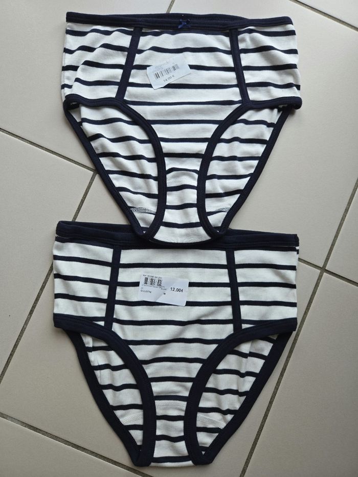 2 culottes taille haute petit bateau