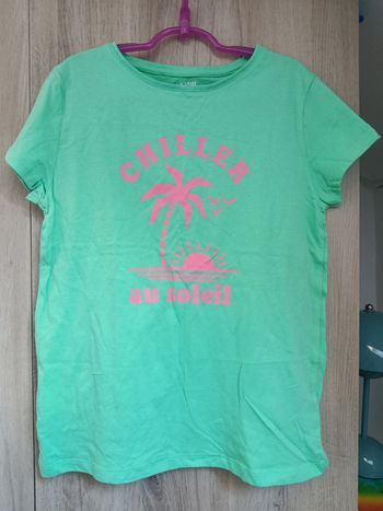 T-shirt vert Kiabi
