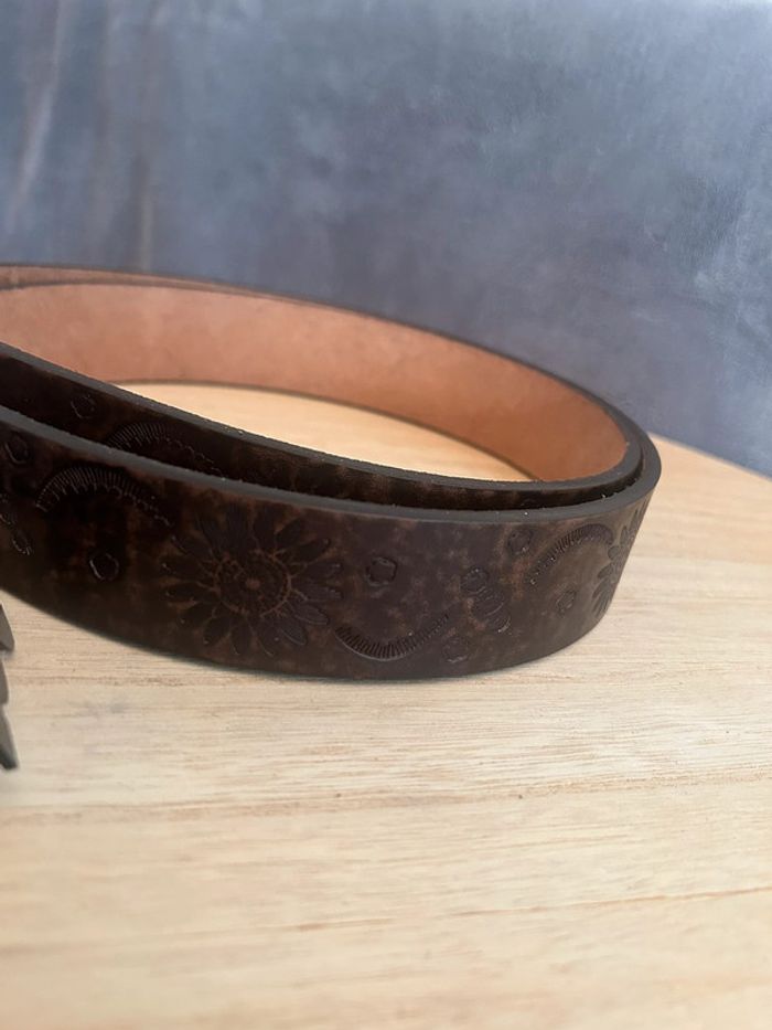 Ceinture véritable cuir 115cm neuve avec étiquette - photo numéro 2