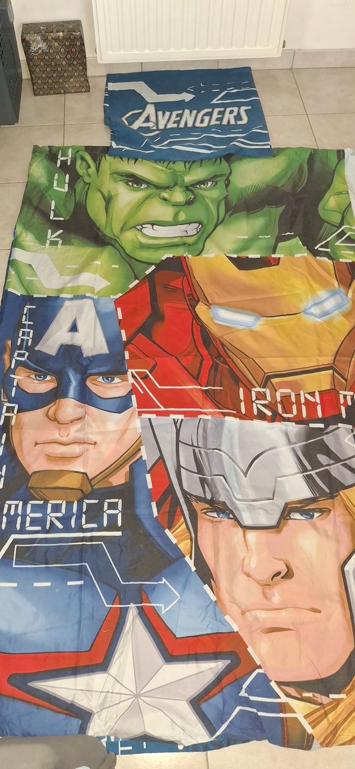 Parrain housse de couette et tête d'oreiller