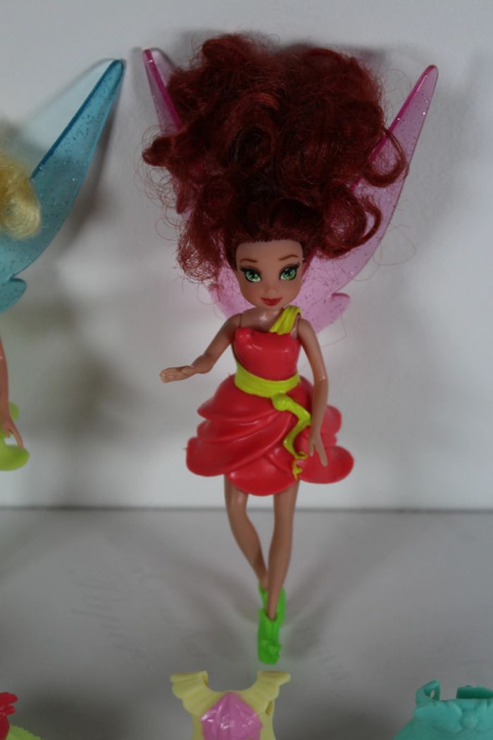 Tinkerbell Disney 2 fées clochettes à habillées avec 12 robes et accessoire - photo numéro 4