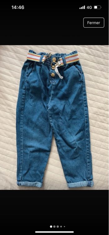 Pantalon sergent major avec ceinture