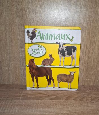 Livre animaux regarde et apprends