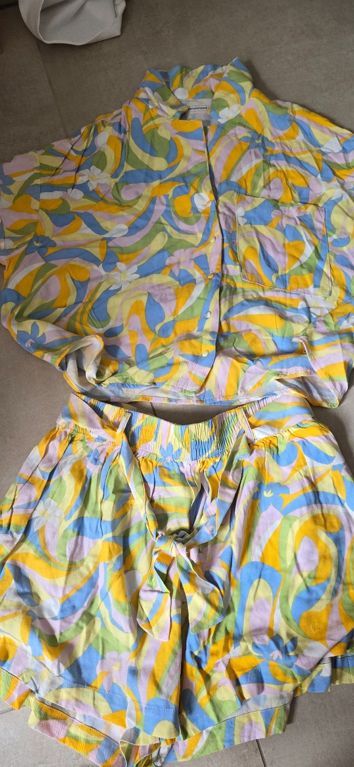 Ensemble chemise short promod - photo numéro 1