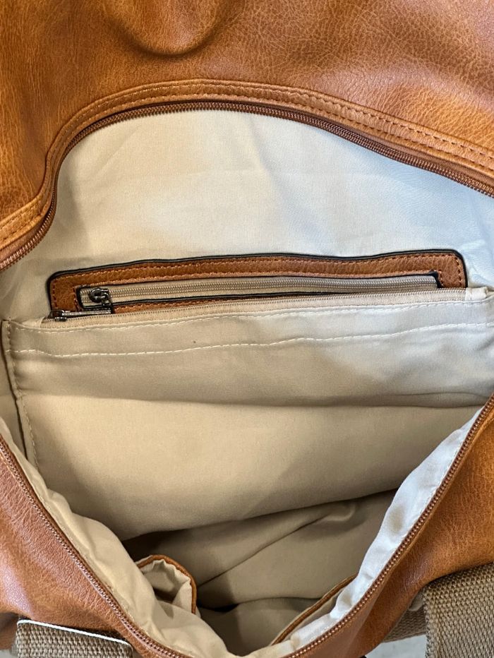 Sac de voyage spacieux camel - photo numéro 3