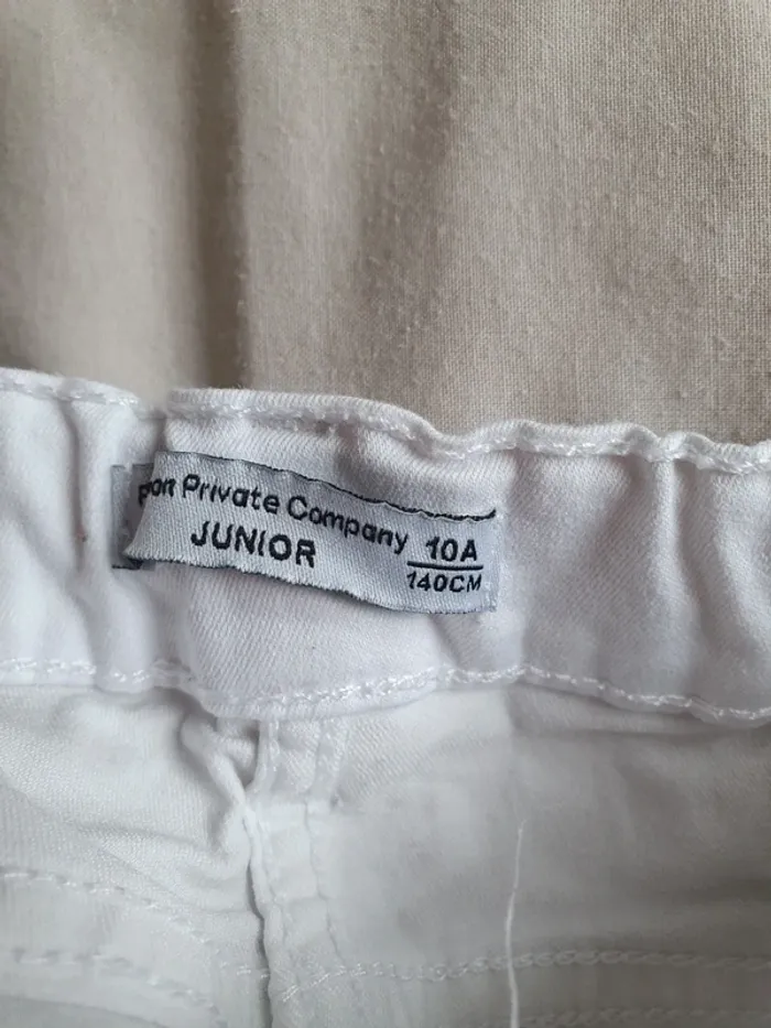 Pantalon fille blanc - photo numéro 3