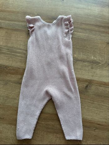 Combinaison zara rose en maille