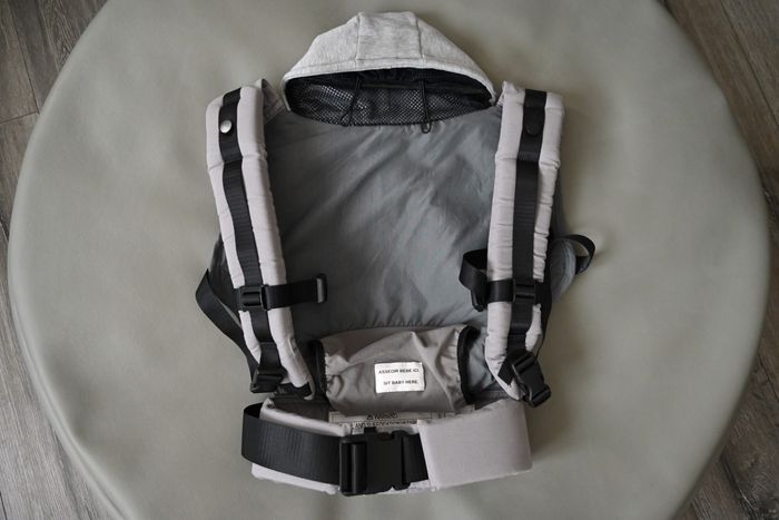 Porte-bébé Love Radius HoodieCarrier Flannel Grey 0-36+ - photo numéro 9