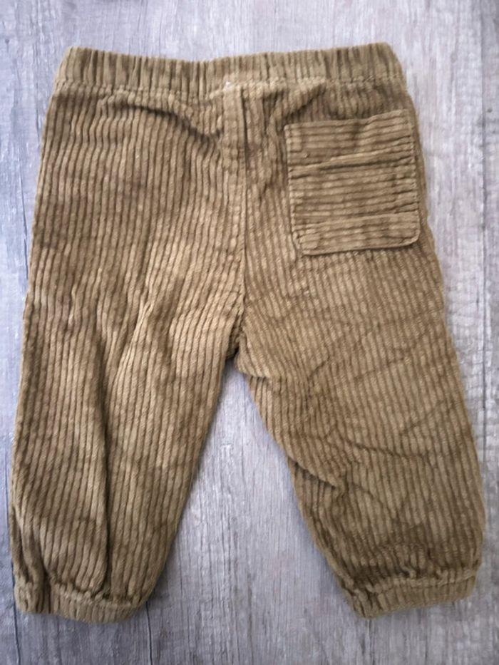 Ensemble pantalon velours bodie gilet 9/12 mois - photo numéro 4