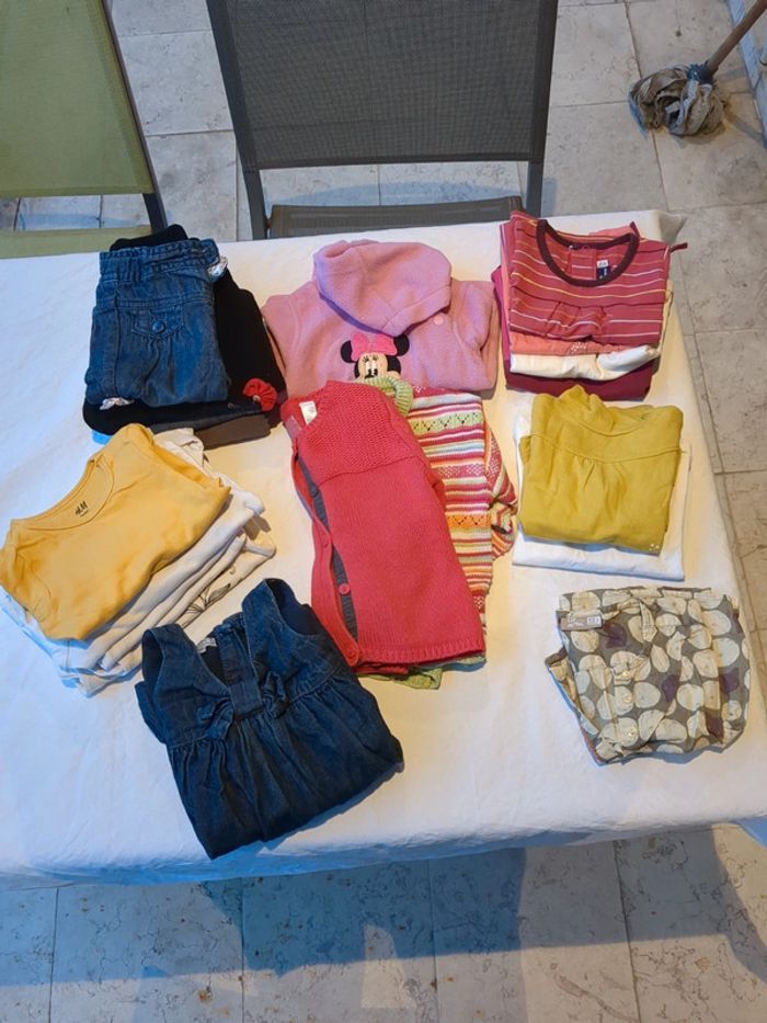 Super Lot vêtements bébé fille 12 mois - 20 pièces - photo numéro 2