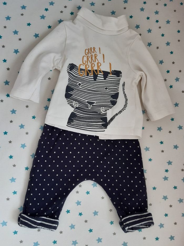 Ensemble legging + pull fin à col roulé