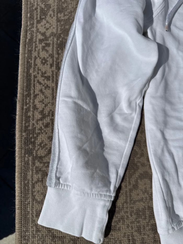 Sweat à capuche Champion blanc logo brodé - Taille S/M - photo numéro 4
