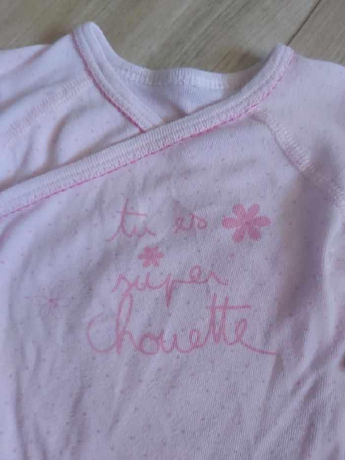 Lot de 3 bodies manches longues croisés fille 3 mois (78) - photo numéro 7