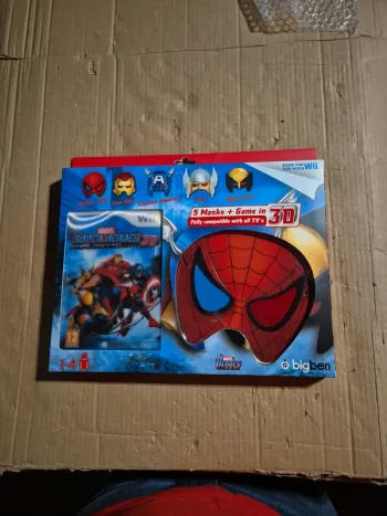Pack Marvel Super Heroes 3D pour Nintendo Wii + 5 masques de Super Héros