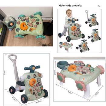 Trotteur marche bébé 5 en 1