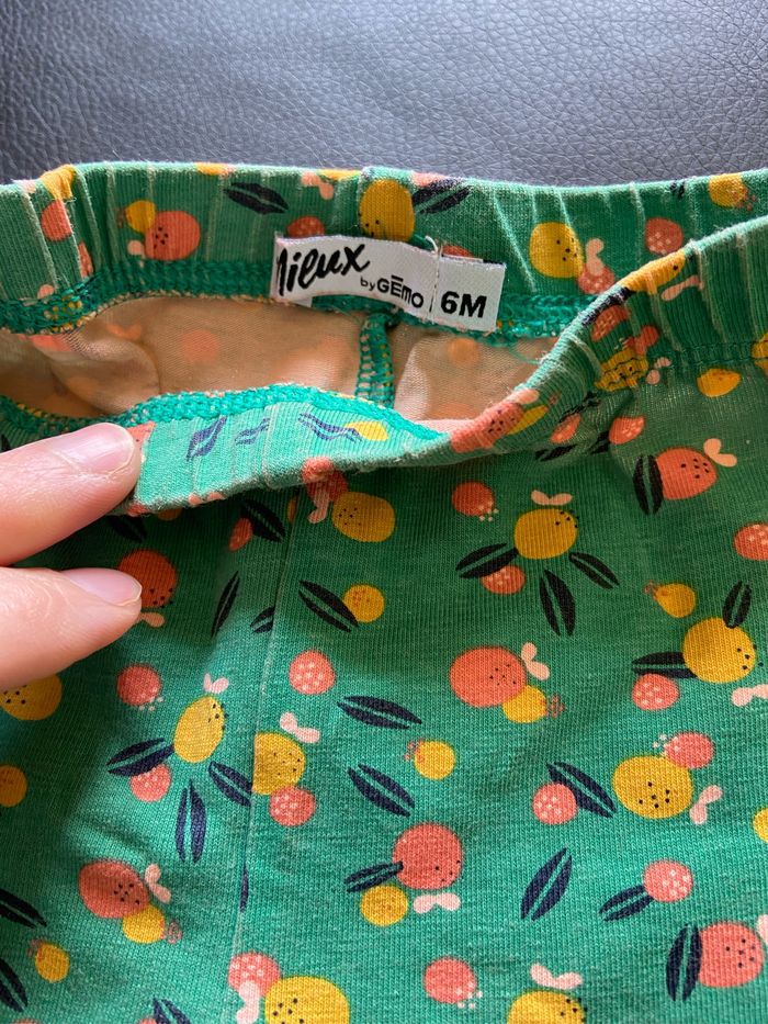 Lot de 2 pantalons vert et jaune - photo numéro 3