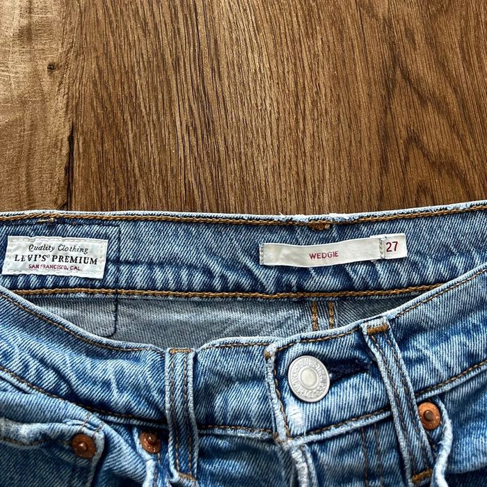 Jean/pantalon bleu Levi's Wedgie Premium, femme, taille : W 27 (36 taille française) - photo numéro 6