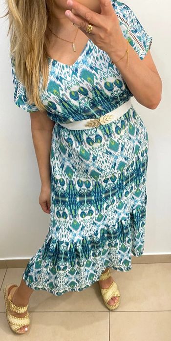 Robe longue imprimée