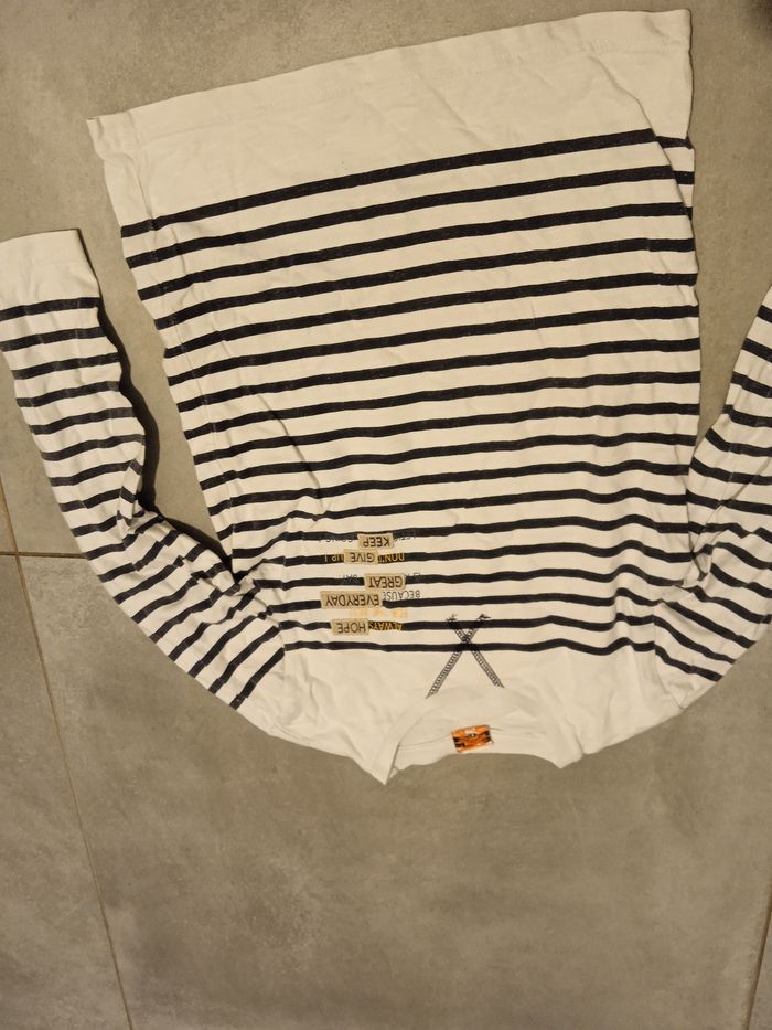 T shirt marinière et motif neuf tape à l'oeil - photo numéro 3