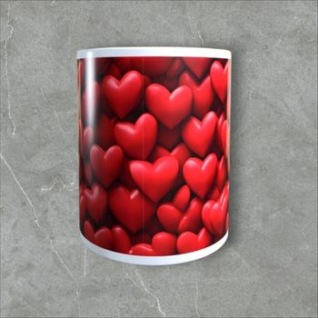 Mug amour coeurs