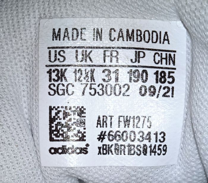 Baskets blanches à bandes argentées Adidas P. 31 - photo numéro 5