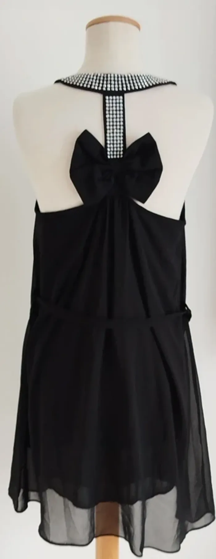 Robe de fête noire avec strass G&Y taille 36/38 - photo numéro 3