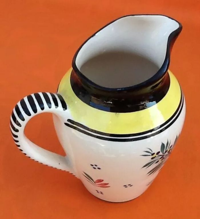 Pichet Faïence HB Quimper Décor floral - photo numéro 5