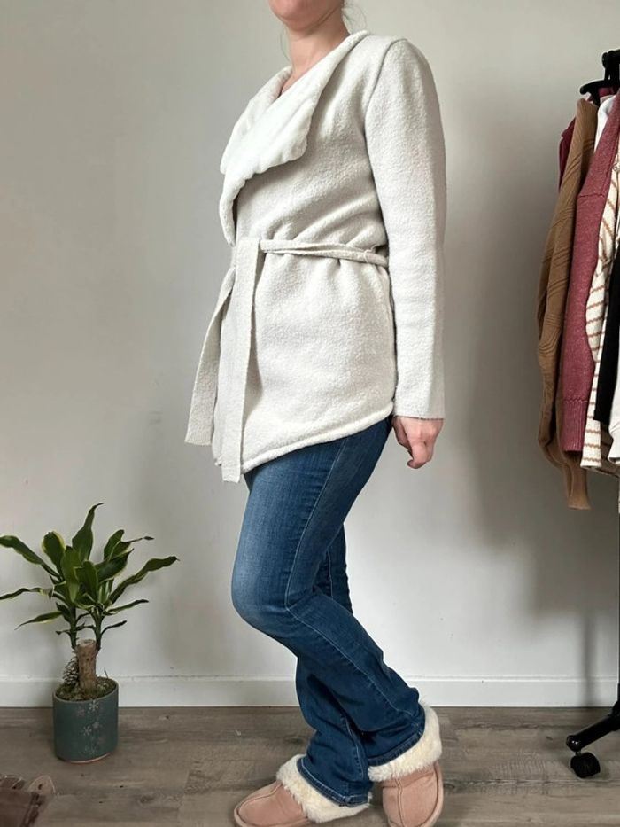 Rougegorge Gilet hiver gris clair – Taille 36 – Très bon état - photo numéro 4